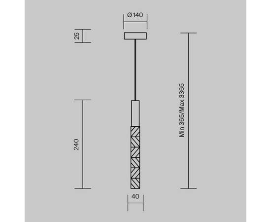 Подвесной светильник Maytoni Selemo MOD328PL-L3CH3K, изображение 2