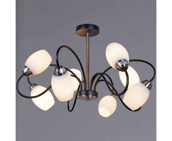 Люстра на штанге Reluce 01270-0.3-08B BK+AB