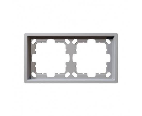 Рамка серия FD 2-постовая, цвет Белый матовый (soft touch) Jasmart FD1002PWM