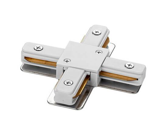 Коннектор Х-образный для однофазного шинопровода WOLTA WTL-XC/01W