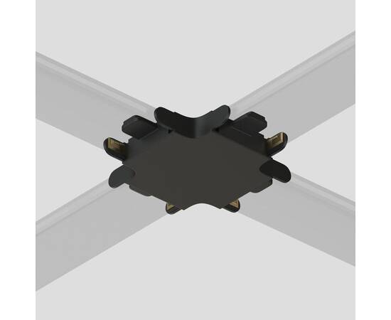 Х-коннектор для шинопровода Denkirs Air Base TR5234-BK, изображение 3