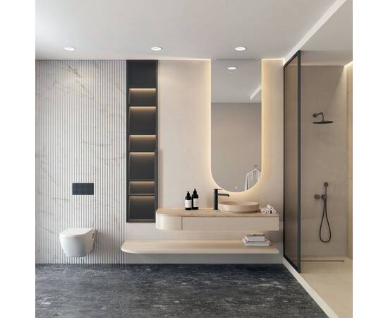 Точечный встраиваемый влагозащищенный светильник Denkirs Trim DK2451-WH, изображение 7