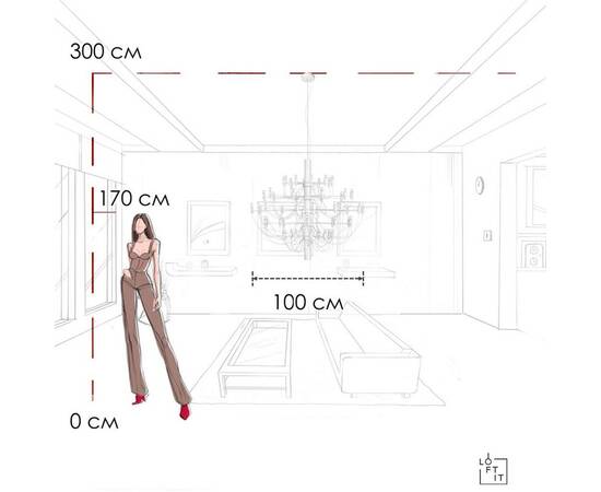 Подвесной светильник Loft IT Gino 10196/1000 White, изображение 6