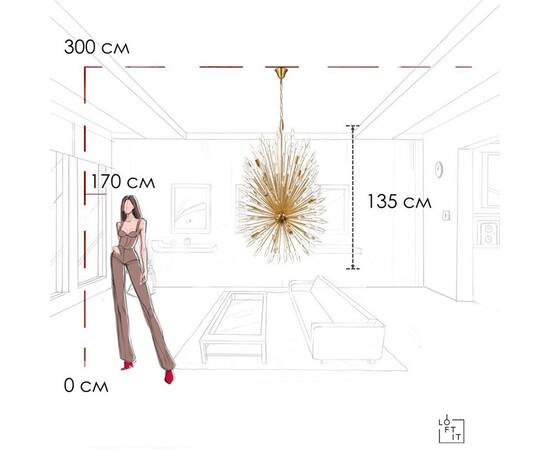 Подвесная люстра Loft IT Splash 10418/12, изображение 10