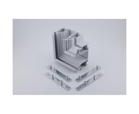 Соединитель для магнитного шинопровода угловой плоский для натяжного потолка Aployt Magnetic track 2, изображение 3