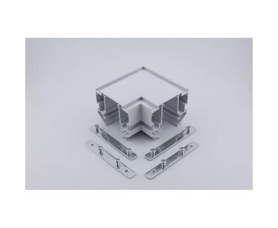 Соединитель для магнитного шинопровода угловой плоский для натяжного потолка Aployt Magnetic track 2, изображение 4