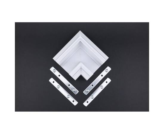 Соединитель для магнитного шинопровода угловой плоский для натяжного потолка Aployt Magnetic track 2, изображение 6