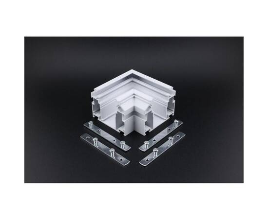 Соединитель для магнитного шинопровода угловой плоский для натяжного потолка Aployt Magnetic track 2, изображение 7