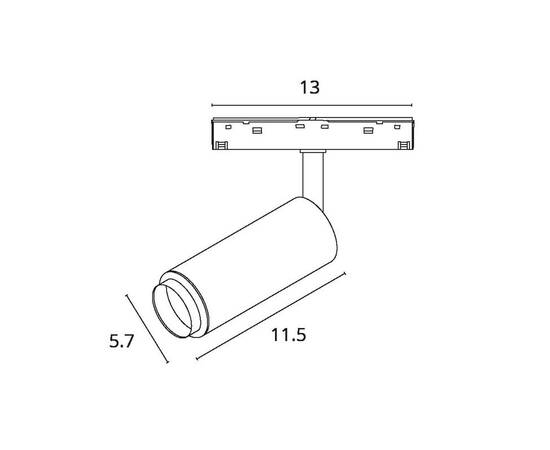 Трековый магнитный светильник Arte Lamp Optima A7276PL-1WH, изображение 2
