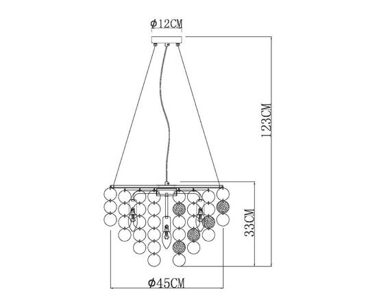 Подвесная люстра Arte Lamp Pipirima A4100LM-6CC, изображение 6