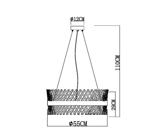 Подвесная люстра Arte Lamp Acapulco A1073LM-12PB, изображение 7