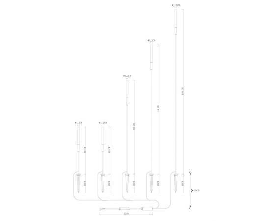 Ландшафтный светильник Arte Lamp Muster A1083PA-5BK, изображение 3