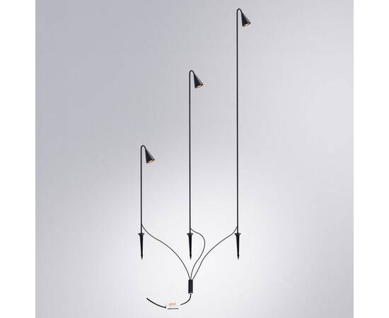 Ландшафтный светильник Arte Lamp Muliphein A1084PA-3BK, изображение 2