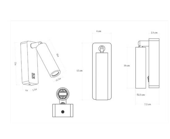 Спот Arte Lamp Spot A1224AP-1WH, изображение 3