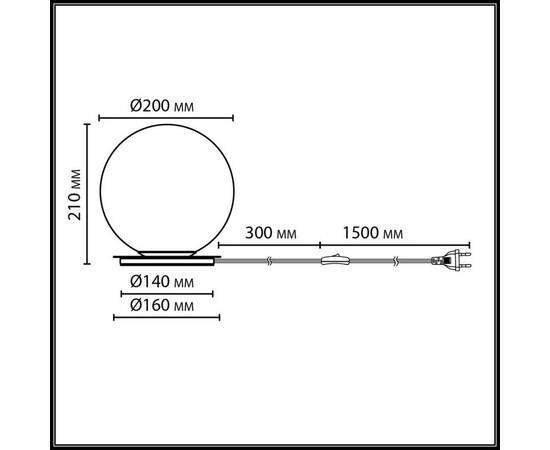 Настольная лампа Odeon Light Midcent Magia 7109/1TL, изображение 2