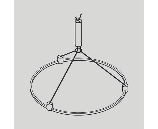 Основание круглое для трековых светильников Maytoni Technical Flarity TFC-Flar-H02-BS, изображение 2