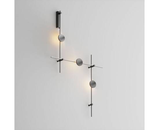 Готовая конструкция настенная прямая со светильниками Plato 3 шт. и блоком питания Maytoni Technical