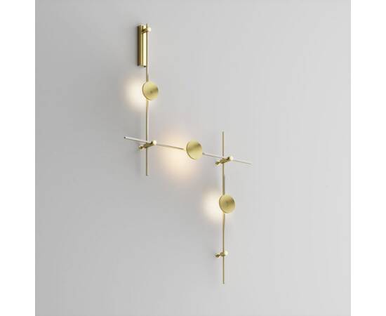 Готовая конструкция настенная прямая со светильниками Plato 3 шт. и блоком питания Maytoni Technical