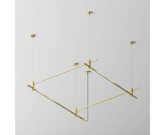 Основание квадратное двухуровневое на тросовых подвесах Hang для трековых светильников Maytoni Techn