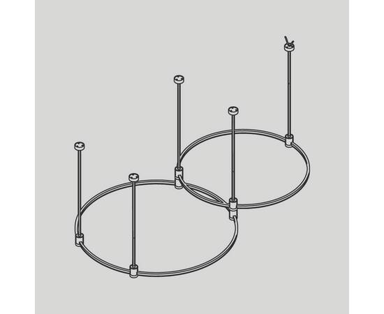 Основание Medium круглое двухуровневое на жестких подвесах для трековых светильников Maytoni Technic, изображение 2