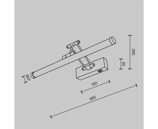 Подсветка для зеркал Maytoni Luster MIR268WL-L3B3K, изображение 6