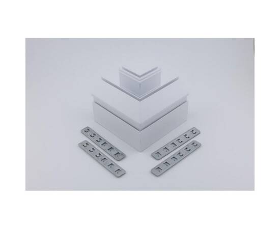 Соединитель магнитного шинопровода угловой плоский для натяжного потолка Aployt Magnetic track 220 A, изображение 2