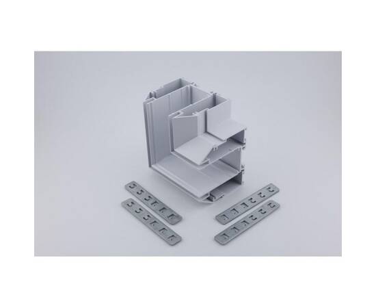 Соединитель магнитного шинопровода угловой плоский для натяжного потолка Aployt Magnetic track 220 A, изображение 5