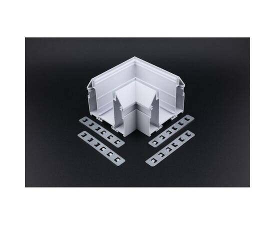 Соединитель магнитного шинопровода угловой плоский для натяжного потолка Aployt Magnetic track 220 A, изображение 6