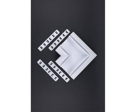 Соединитель магнитного шинопровода угловой плоский для натяжного потолка Aployt Magnetic track 220 A, изображение 7