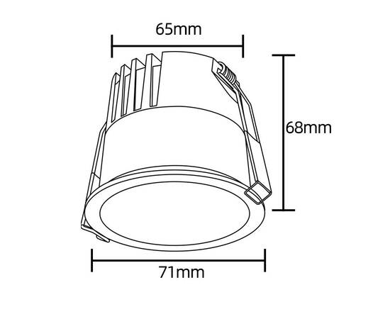 Встраиваемый светильник Crystal Lux CLT 082C1 WH 4000K, изображение 6