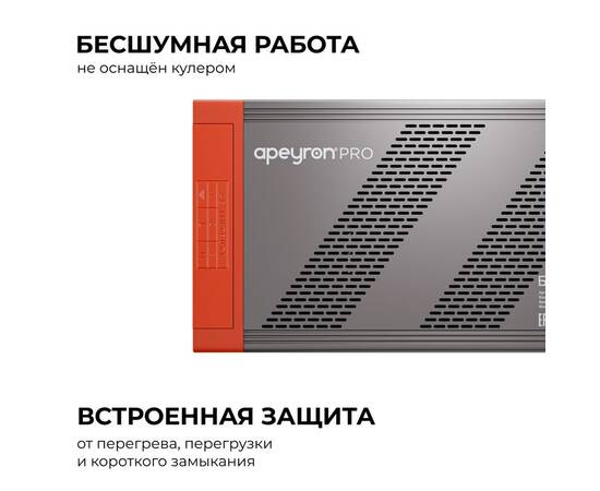 Блок питания Apeyron PRO 24В, 1000Вт, 170-265В, 41,7А, IP20 03-222, изображение 3