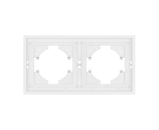 Рамка пластиковая на 2 поста Arlight FRM-TENDO-PL-2-WH 053839, изображение 3