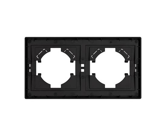 Рамка пластиковая на 2 поста Arlight FRM-TENDO-PL-2-BK 053840, изображение 2