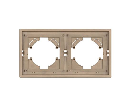 Рамка пластиковая на 2 поста Arlight FRM-TENDO-PL-2-GD 053842, изображение 3