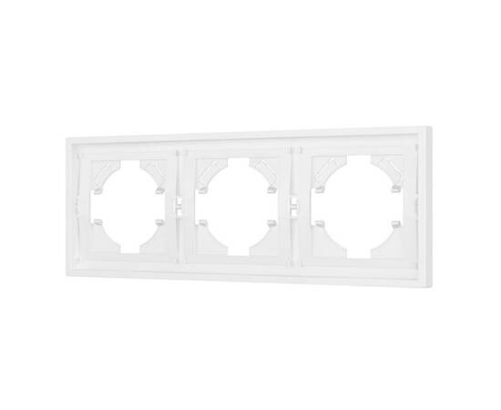 Рамка пластиковая на 3 поста Arlight FRM-TENDO-PL-3-WH 053843