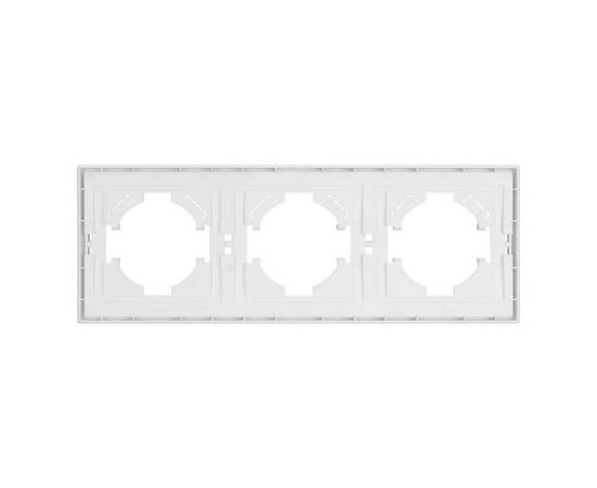 Рамка пластиковая на 3 поста Arlight FRM-TENDO-PL-3-WH 053843, изображение 2