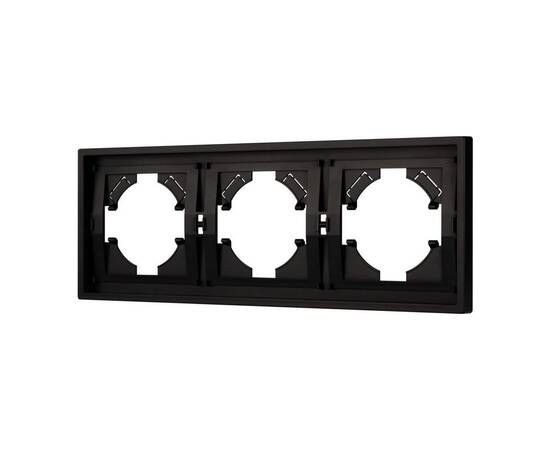 Рамка пластиковая на 3 поста Arlight FRM-TENDO-PL-3-BK 053844