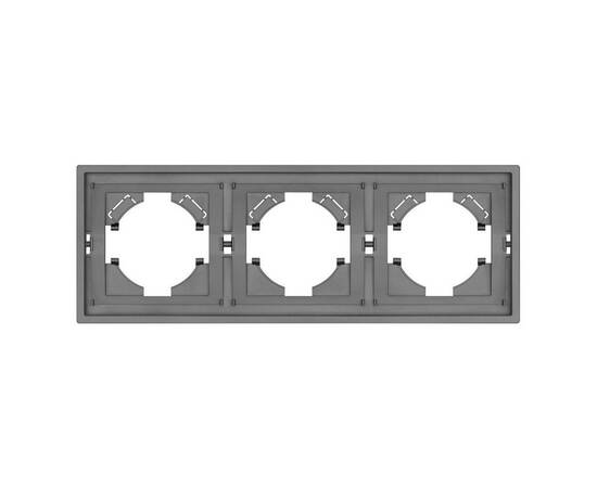 Рамка пластиковая на 3 поста Arlight FRM-TENDO-PL-3-GR 053845, изображение 3