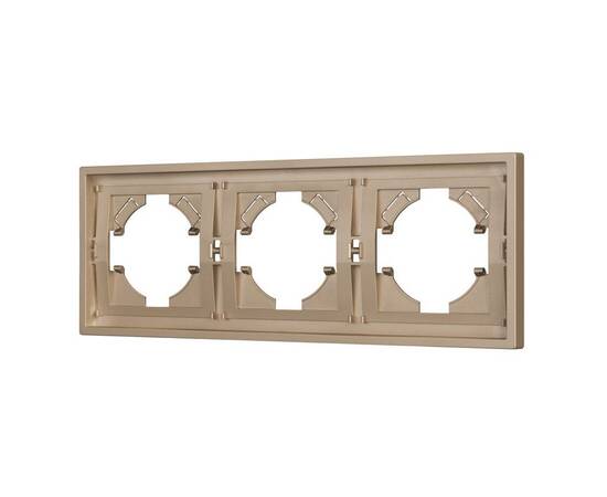 Рамка пластиковая на 3 поста Arlight FRM-TENDO-PL-3-GD 053846