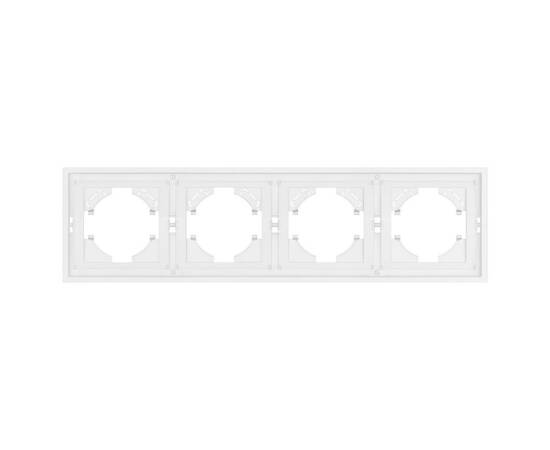 Рамка пластиковая на 4 поста Arlight FRM-TENDO-PL-4-WH 053847, изображение 3