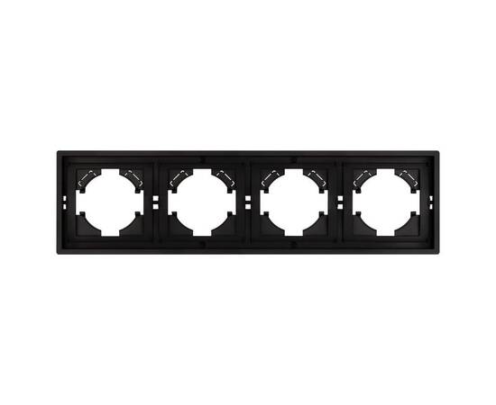Рамка пластиковая на 4 поста Arlight FRM-TENDO-PL-4-BK 053848, изображение 2