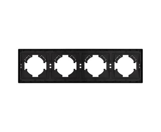 Рамка пластиковая на 4 поста Arlight FRM-TENDO-PL-4-BK 053848, изображение 3