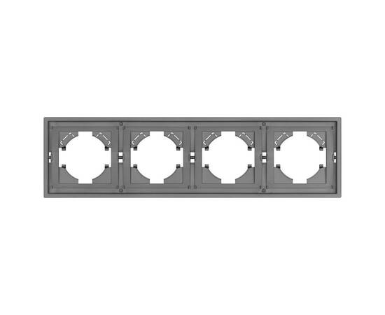 Рамка пластиковая на 4 поста Arlight FRM-TENDO-PL-4-GR 053849, изображение 3
