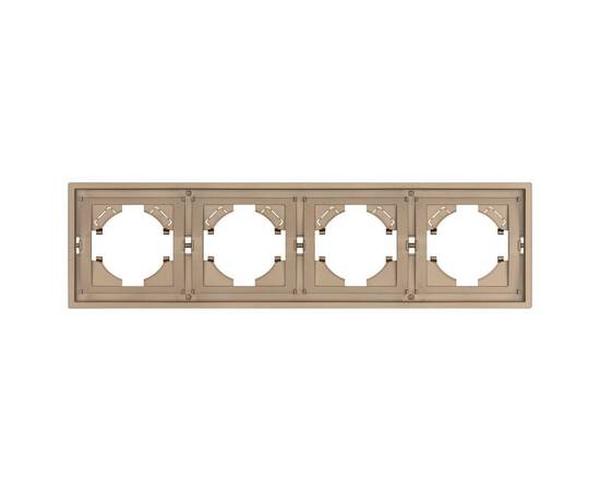Рамка пластиковая на 4 поста Arlight FRM-TENDO-PL-4-GD 053850, изображение 3