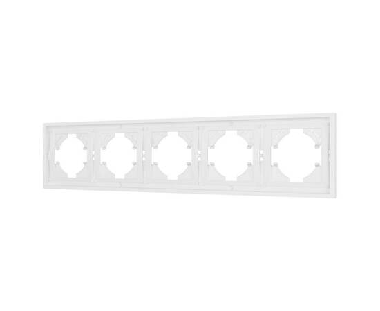 Рамка пластиковая на 5 постов Arlight FRM-TENDO-PL-5-WH 053851