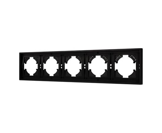 Рамка пластиковая на 5 постов Arlight FRM-TENDO-PL-5-BK 053852