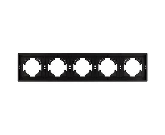 Рамка пластиковая на 5 постов Arlight FRM-TENDO-PL-5-BK 053852, изображение 2