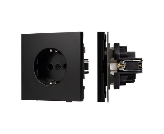 Механизм электрической розетки Arlight SCT-TENDO-MEU1-PL-BK (230V, 16A) 054079