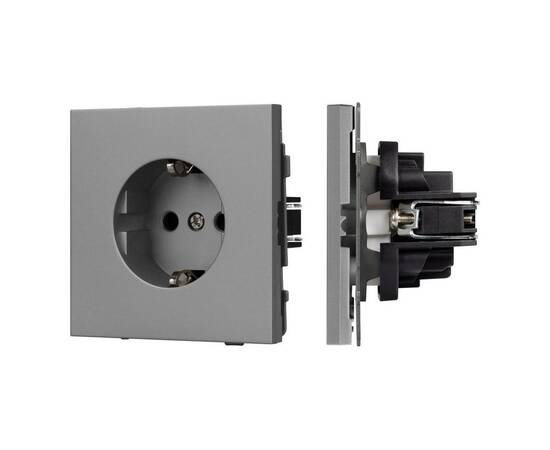 Механизм электрической розетки Arlight SCT-TENDO-MEU1-PL-GR (230V, 16A) 054080