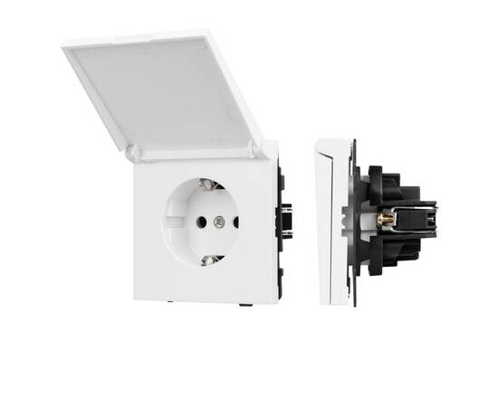 Механизм розетки влагозащищённый Arlight SCT-TENDO-MCP-PL-WH (230V, 16A) 054090